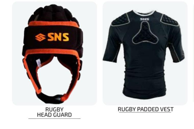 Rugby Head Guard and Rugby Padded Vest