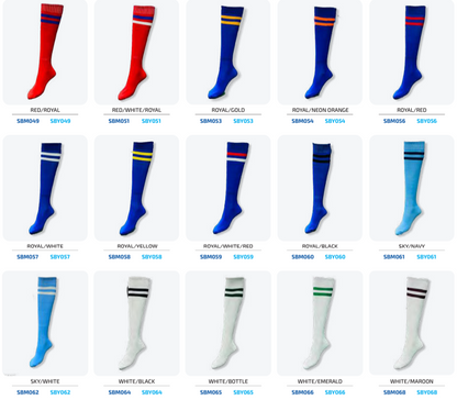 The Soccer Basic Sock range set of 14